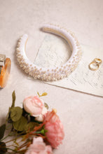 Pearl tiara Embellished headband Beaded headband Bridal pearl headband Wedding pearl headband Bridal beaded hair band Bridal headbands