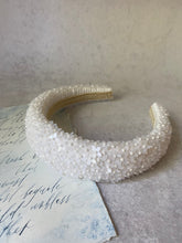 Sequin headband Bride headband  Floral headband wedding Embroidered headband Bridal hairband Beaded headband Bride to be headband