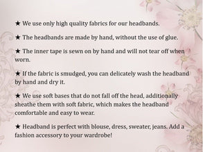 Wide hair band Padded headband Velvet headband Black thick headband Wide headband Black padded headband