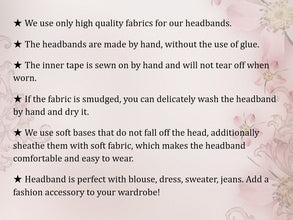 Black velvet headband Padded headband Velvet headband Puffy headband