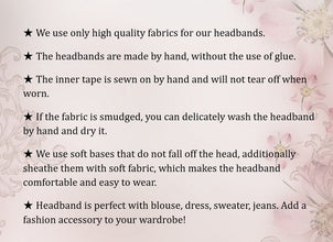 Winter headband Padded headband Winter headbands for women Tweed headband Beige headband Fabric headbands for women