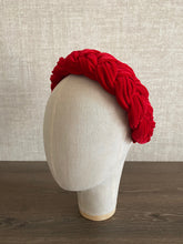 Red braided headband Velvet headband summer headbands for women Padded headband Holiday headband Fabric headbands for women