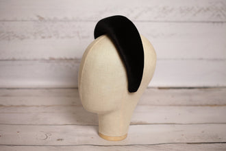 Wide headbands for women Padded headband Wide hair band Velvet headband Kate Middleton headband Wide headband Thick headband Black ascot