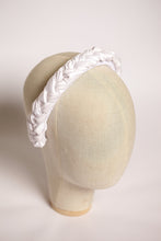 White bride Satin braided,headband white, Bridal headband ,Bride to be headband ,silk headband ,wedding headband