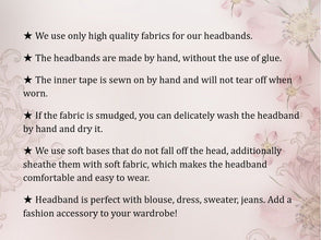 Navy blue padded headband Wide headband Velvet headband Fabric headbands for women Gift for best friend female