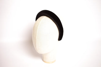 Black velvet padded headband Velvet hair band Soft headband Women headband 2.5 cm wide