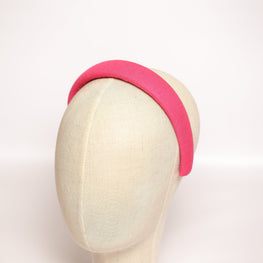 Hot pink padded headband Headbands for girls Linen headband Headband for women Soft headband Trendy headband Girls headband