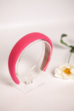 Hot pink padded headband Headbands for girls Linen headband Headband for women Soft headband Trendy headband Girls headband