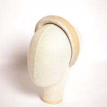 Beige padded headband Velvet headband Trendy headband Handmade headband Girls headband Headbands for women