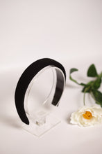 Black headband Padded headband Linen headband Headband for women Spring headband Headbands for girls Adult headband