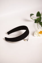 Black headband Padded headband Linen headband Headband for women Spring headband Headbands for girls Adult headband