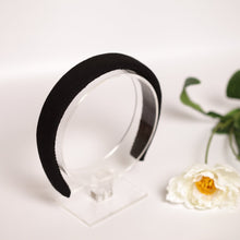 Black headband Padded headband Linen headband Headband for women Spring headband Headbands for girls Adult headband