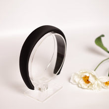 Wide headband Padded headband Black hair band Alice band Silk headband Girls headband Cute headband