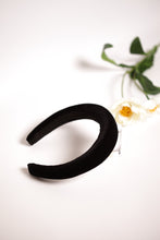 Black velvet padded headband Velvet hair band Soft headband Women headband 2.5 cm wide