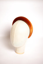 Burnt orange padded headband Velvet headband Soft headband Velvet headband for women Handmade headband