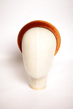 Burnt orange padded headband Velvet headband Soft headband Velvet headband for women Handmade headband