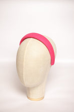 Hot pink padded headband Headbands for girls Linen headband Headband for women Soft headband Trendy headband Girls headband