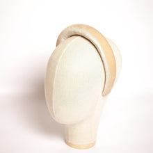 Beige padded headband Velvet headband Trendy headband Handmade headband Girls headband Headbands for women