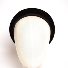 Black velvet padded headband Velvet hair band Soft headband Women headband 2.5 cm wide