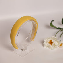 Yellow headband Girls headband Padded headband Linen headband Adult headband Soft headband Linen hairband Trendy headband Summer headband