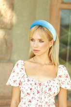 Womens headband  Velvet headband Cute headband Aliceband Non slip headband Spring headband Blue padded headband light blue headband