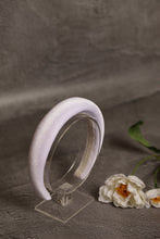 White padded headband Velvet headband White hair band Bridal headpiece 2.5 cm wide