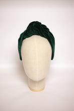 Large Top Knot Turban Headband Green Hair Bands Top Knot Headband Velvet Headbands for Women Female Knot Headband