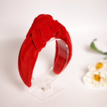 Red Top Knot Headband Female Knot Headband Manual Headband No Sliding Headband Large Headband Knotted Headband