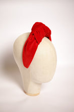 Red Top Knot Headband Female Knot Headband Manual Headband No Sliding Headband Large Headband Knotted Headband