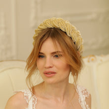 Braided headband Silk headband Silk braided headband Twist headband Silk Hairband Womens headband Plaited headbands for women