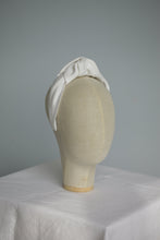 Knotted headband for women White headband Linen headband Summer headband Twist headband