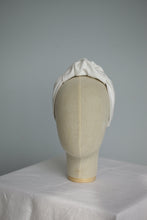 Knotted headband for women White headband Linen headband Summer headband Twist headband