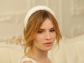 Sequin headband Bride headband  Floral headband wedding Embroidered headband Bridal hairband Beaded headband Bride to be headband