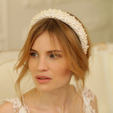 Pearl tiara Embellished headband Beaded headband Bridal pearl headband Wedding pearl headband Bridal beaded hair band Bridal headbands