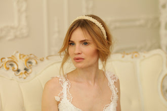 Pearl headband | Pearl tiara | Wedding hairpiece  | Bridal hairpiece | Beaded headband