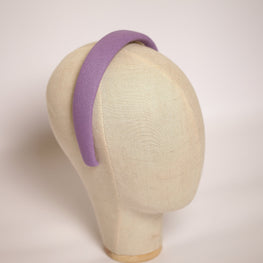 Purple padded linen headband Summer hair band Cute headband Girls headband Soft alice band Comfortable headband cotton headband