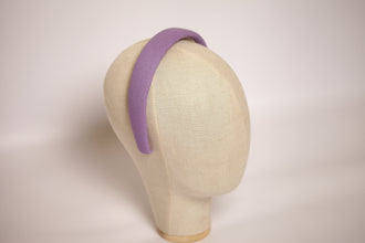 Purple padded linen headband Summer hair band Cute headband Girls headband Soft alice band Comfortable headband cotton headband