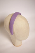 Purple padded linen headband Summer hair band Cute headband Girls headband Soft alice band Comfortable headband cotton headband