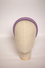 Purple padded linen headband Summer hair band Cute headband Girls headband Soft alice band Comfortable headband cotton headband