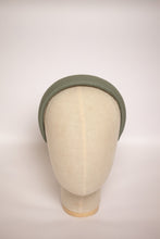 Summer headband Green linen padded headband Soft handmade hair band Fabric headband Custom headband Women alice band cotton headband