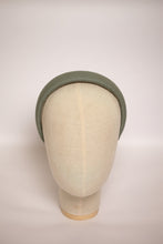 Summer headband Green linen padded headband Soft handmade hair band Fabric headband Custom headband Women alice band cotton headband