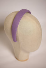 Purple padded linen headband Summer hair band Cute headband Girls headband Soft alice band Comfortable headband cotton headband