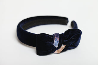 Bow headband,Women retro headband,  Black headband,Velvet headband,Summer headband ,Padded headband,Bow velvet headband
