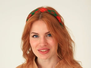 Tartan headbands  Back to school headband Adult headband Handmade headband Soft headbands Trendy headband