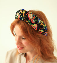 Colorful   braided headband,satin headband,padded headband,designer headband,custom headband,Multi Color headband