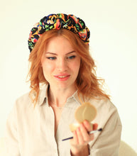 Colorful   braided headband,satin headband,padded headband,designer headband,custom headband,Multi Color headband