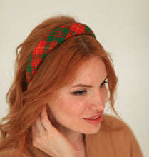 Tartan headbands  Back to school headband Adult headband Handmade headband Soft headbands Trendy headband